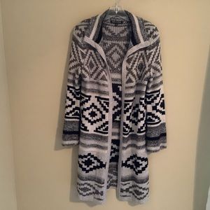 CABLE & GAUGE Aztec cardigan/duster